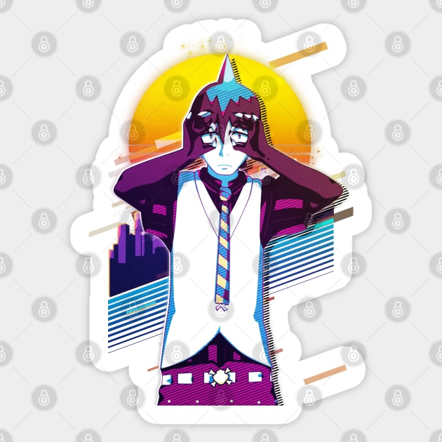 Ao no Exorcist - Amaimon Sticker by 80sRetro